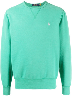 

Logo-embroidered cotton jumper, Polo Ralph Lauren Logo-embroidered cotton jumper