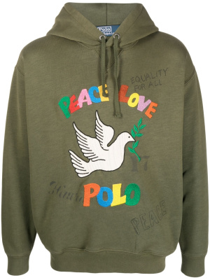 

Graphic-embroidery hoodie, Polo Ralph Lauren Graphic-embroidery hoodie