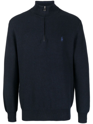 

Zip-front high neck sweater, Polo Ralph Lauren Zip-front high neck sweater