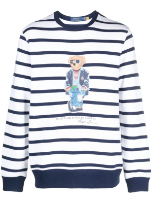 

Polo-bear striped sweatshirt, Polo Ralph Lauren Polo-bear striped sweatshirt