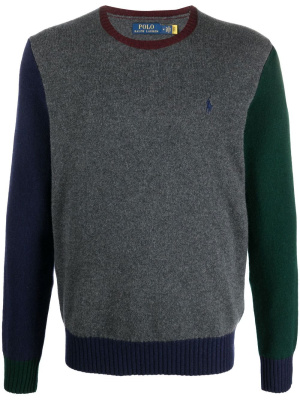 

Polo Pony colour-block jumper, Polo Ralph Lauren Polo Pony colour-block jumper