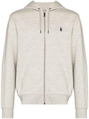 

Logo-embroidered fleece hoodie, Polo Ralph Lauren Logo-embroidered fleece hoodie