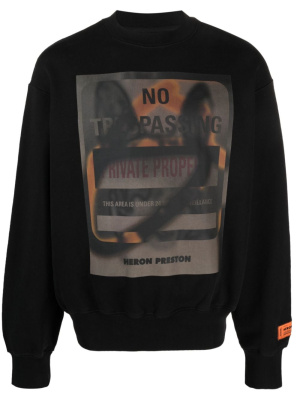 

Graphic-print sweatshirt, Heron Preston Graphic-print sweatshirt