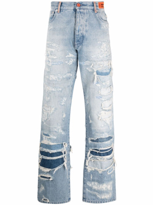 

Distressed effect jeans, Heron Preston Distressed effect jeans