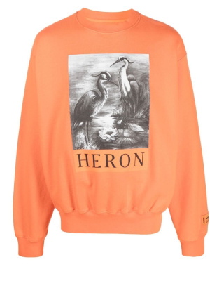 

Logo-print long-sleeved jumper, Heron Preston Logo-print long-sleeved jumper