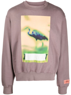 

Censored print crew neck sweatshirt, Heron Preston Censored print crew neck sweatshirt