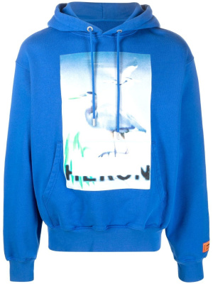 

Censored Heron-print hoodie, Heron Preston Censored Heron-print hoodie