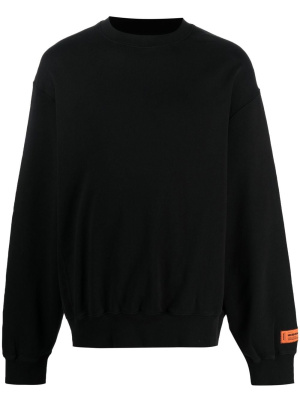 

Logo-patch long-sleeve sweatshirt, Heron Preston Logo-patch long-sleeve sweatshirt