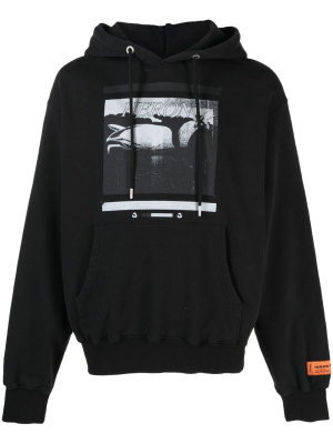 

Heron graphic-print hoodie, Heron Preston Heron graphic-print hoodie