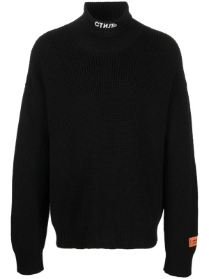 

Стиль-embroidered roll-neck jumper, Heron Preston Стиль-embroidered roll-neck jumper