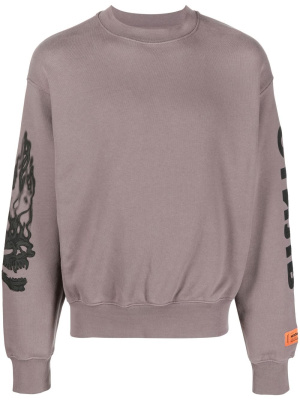 

Flaming skull sweatshirt, Heron Preston Flaming skull sweatshirt