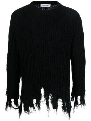 

Frayed long-sleeve sweatshirt, Kiko Kostadinov Frayed long-sleeve sweatshirt