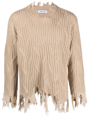 

Frayed long-sleeve sweatshirt, Kiko Kostadinov Frayed long-sleeve sweatshirt