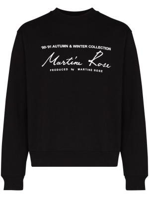 

Logo print crew neck sweatshirt, Martine Rose Logo print crew neck sweatshirt