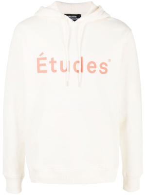 

Klein logio-print hoodie, Etudes Klein logio-print hoodie