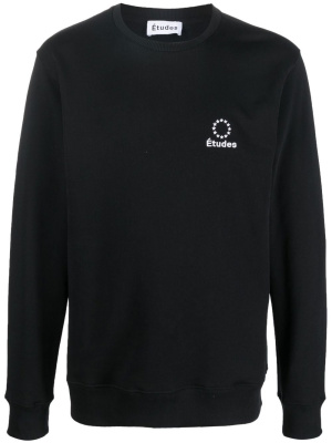 

Embroidered-logo organic cotton sweatshirt, Etudes Embroidered-logo organic cotton sweatshirt
