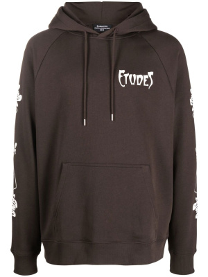 

Racing Paris logo-print hoodie, Etudes Racing Paris logo-print hoodie