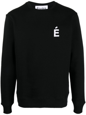 

Logo-print crew neck sweatshirt, Etudes Logo-print crew neck sweatshirt