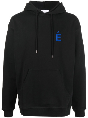 

National patch organic-cotton hoodie, Etudes National patch organic-cotton hoodie