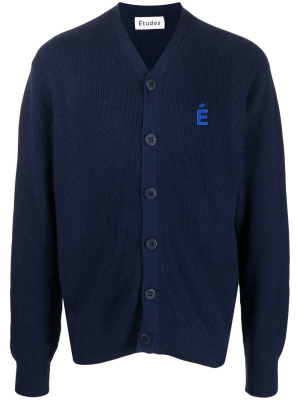 

Boris logo-patch cardigan, Etudes Boris logo-patch cardigan