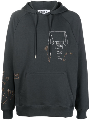 

Graphic-print organic-cotton hoodie, Etudes Graphic-print organic-cotton hoodie