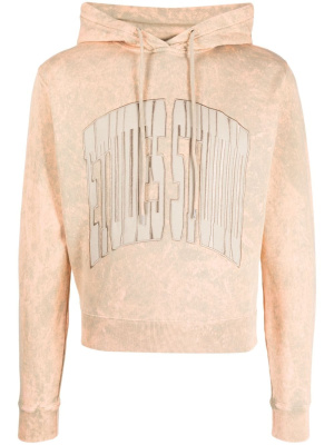 

Embroidered-logo bleach hoodie, Etudes Embroidered-logo bleach hoodie