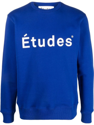 

Logo-print crew neck sweatshirt, Etudes Logo-print crew neck sweatshirt