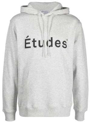 

Logo-print detail hoodie, Etudes Logo-print detail hoodie