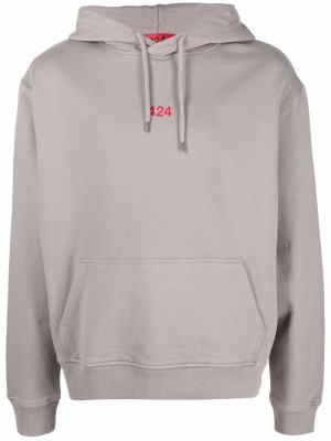 

Logo-embroidered hoodie, 424 Logo-embroidered hoodie