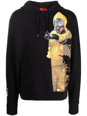 

Graphic-print drawstring hoodie, 424 Graphic-print drawstring hoodie