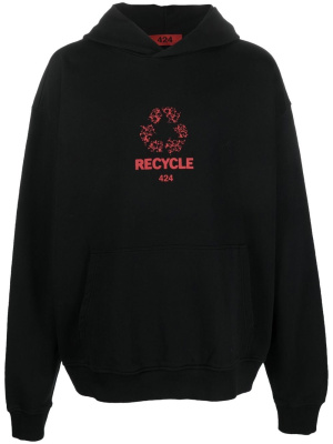 

Logo-print 'Recycle' hoodie, 424 Logo-print 'Recycle' hoodie