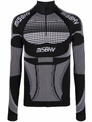 

High-collar fitted top, MISBHV High-collar fitted top