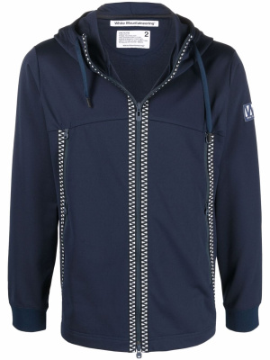 

Logo-patch zip-up hoodie, White Mountaineering Logo-patch zip-up hoodie