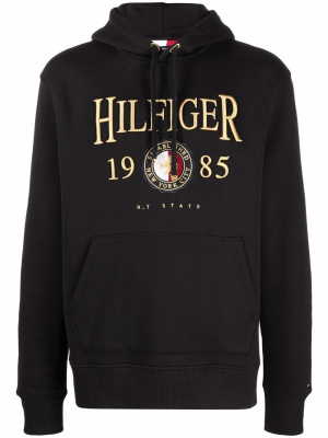 

Logo-embroidered hoodie, Tommy Hilfiger Logo-embroidered hoodie