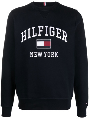 

Logo-embroidered sweatshirt, Tommy Hilfiger Logo-embroidered sweatshirt