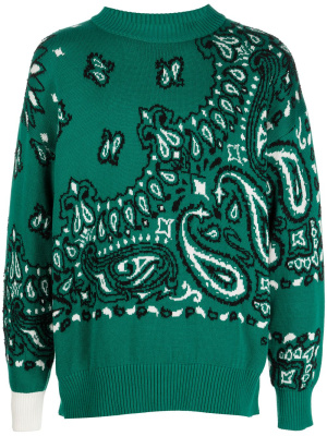 

Bandana-print jumper, Sacai Bandana-print jumper