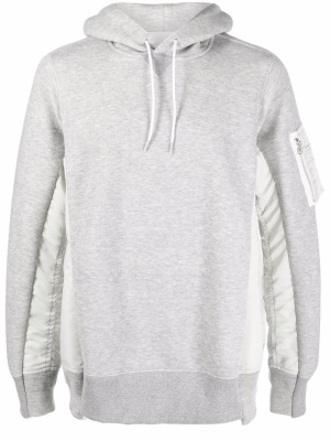 

Contrast-panel hoodie, Sacai Contrast-panel hoodie