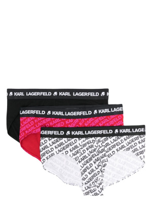 

Logo-print trunks (pack of three), Karl Lagerfeld Logo-print trunks (pack of three)