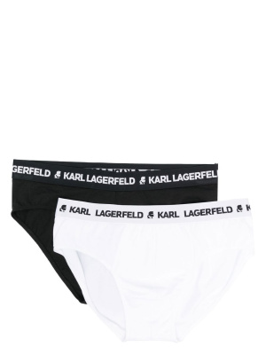 

3 pack logo-waistband briefs, Karl Lagerfeld 3 pack logo-waistband briefs