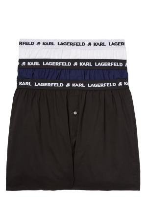 

3-pack cotton boxer shorts, Karl Lagerfeld 3-pack cotton boxer shorts