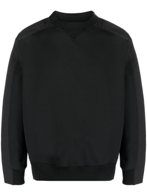 

Zip-detail long-sleeve sweatshirt, Sacai Zip-detail long-sleeve sweatshirt