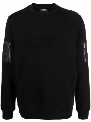

Zip sleeve pocket jumper, Karl Lagerfeld Zip sleeve pocket jumper