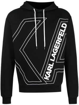 

Ka-Rl organic-cotton hoodie, Karl Lagerfeld Ka-Rl organic-cotton hoodie