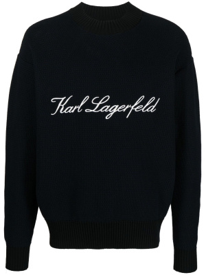 

Signature knitted jumper, Karl Lagerfeld Signature knitted jumper