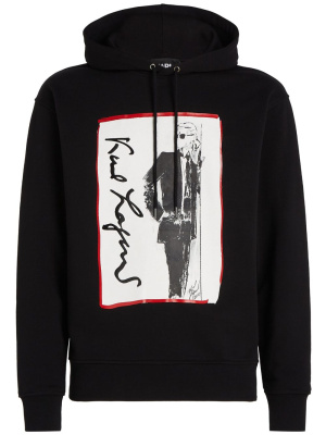 

Karl Series illustration-print hoodie, Karl Lagerfeld Karl Series illustration-print hoodie