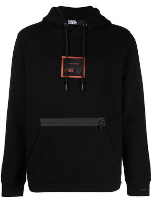 

Logo-patch hoodie, Karl Lagerfeld Logo-patch hoodie
