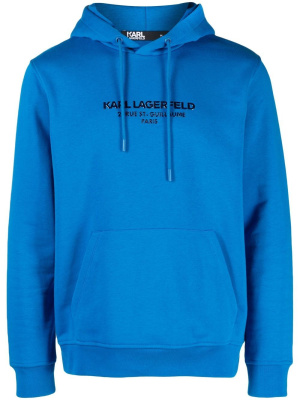 

Logo-print drawstring hoodie, Karl Lagerfeld Logo-print drawstring hoodie