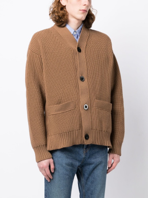 

V-neck knitted cardigan, Sacai V-neck knitted cardigan