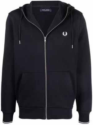 

Embroidered logo hoodie, Fred Perry Embroidered logo hoodie