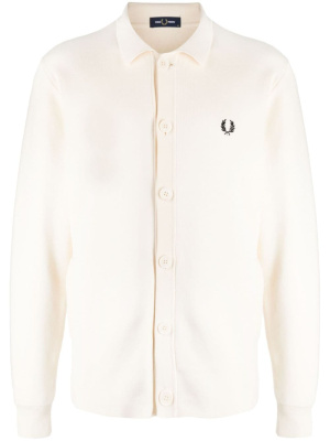 

Logo-embroidered cotton cardigan, Fred Perry Logo-embroidered cotton cardigan